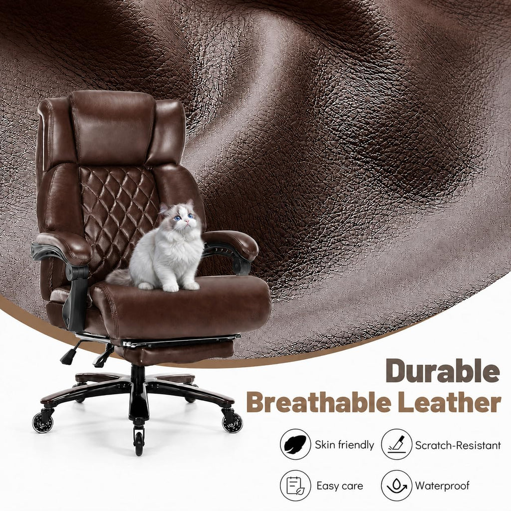 Big and Tall Office Chair with Footrest I5854