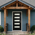 36" x 80" Left Hand Inswing Exterior Door with White Frame B611
