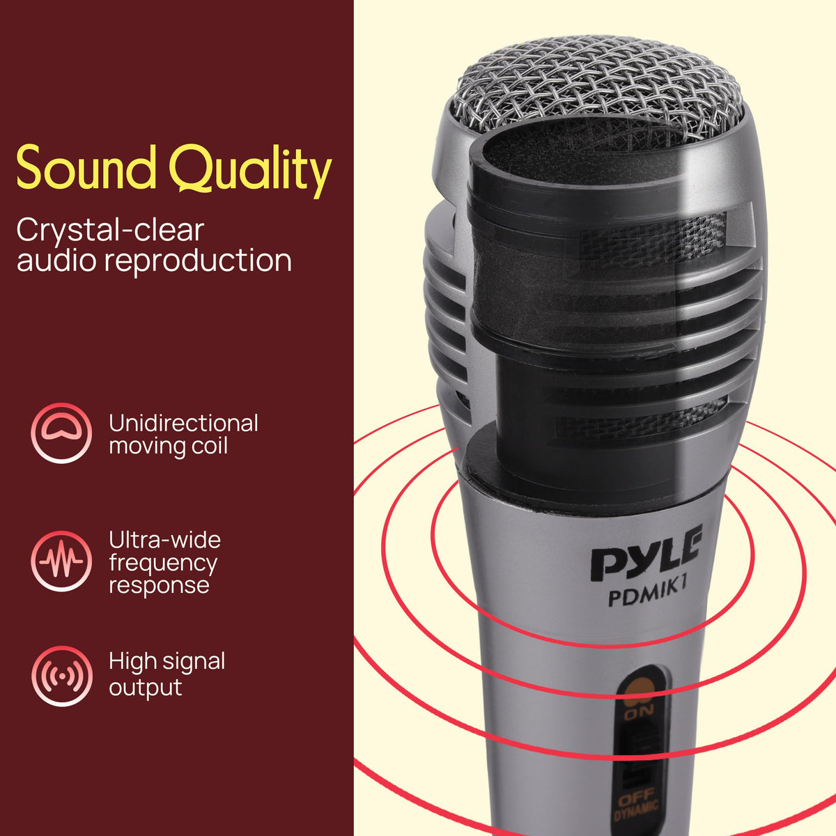 Wired Dynamic Handheld Microphone with XLR Cable C737315