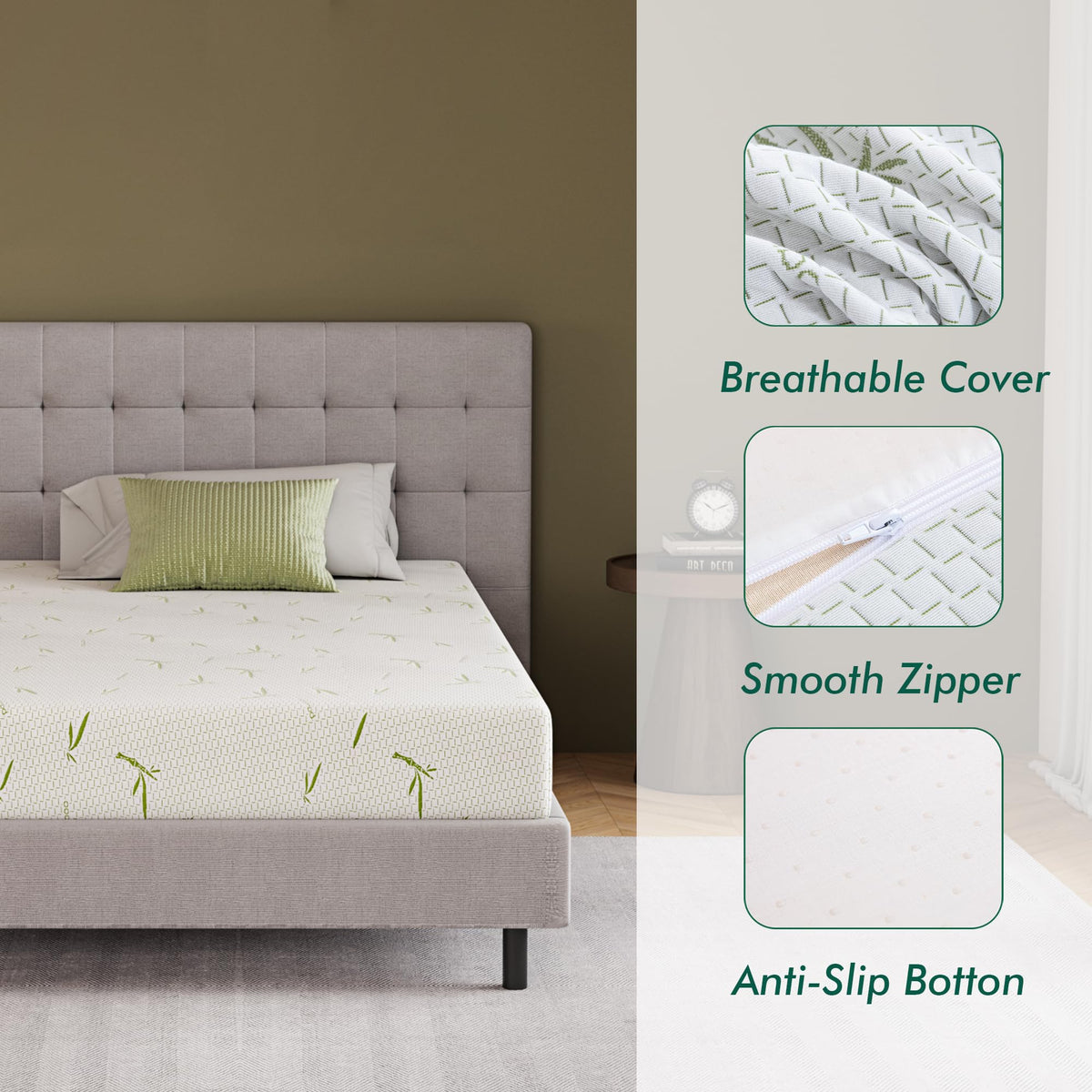 6 Inch Twin Gel Memory Foam Mattress J98021