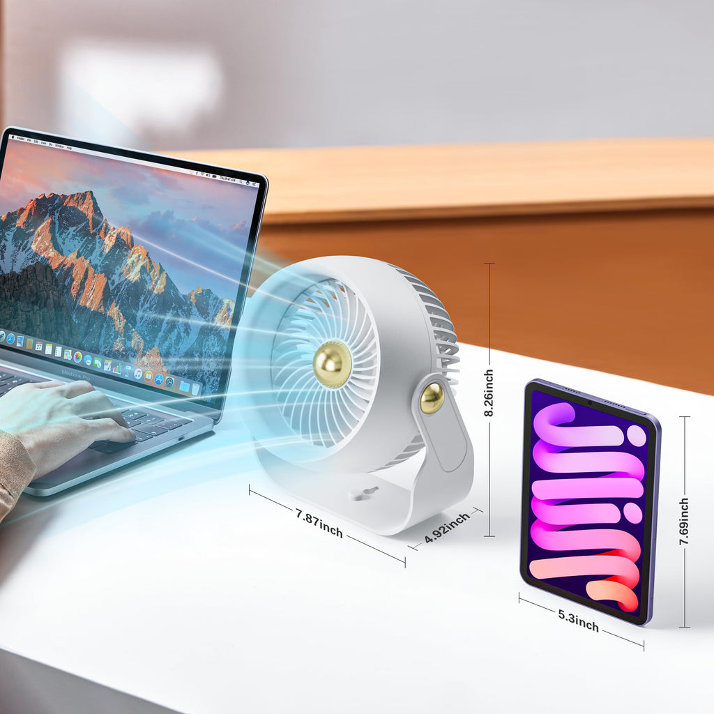 Portable Rechargeable 8 Inch Desk Fan J10989