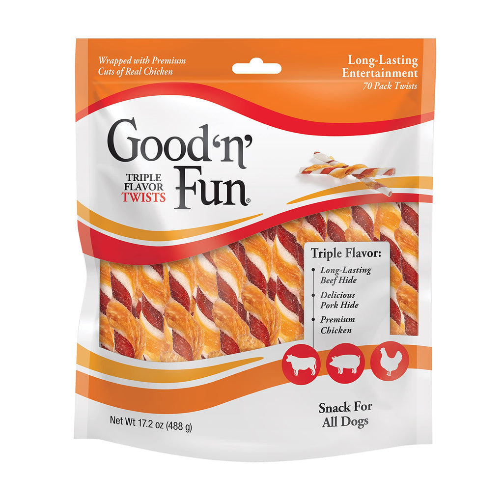Long-Lasting Dog Treat with Real Protein, 70 Count E559