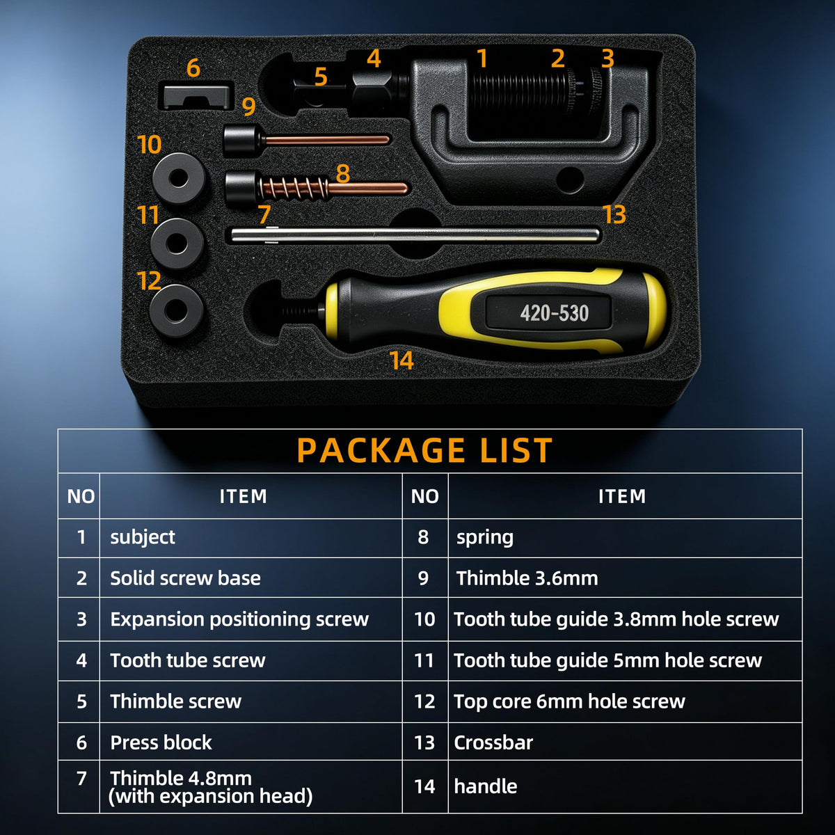 Chain Breaker and Riveting Tool Kit K7769