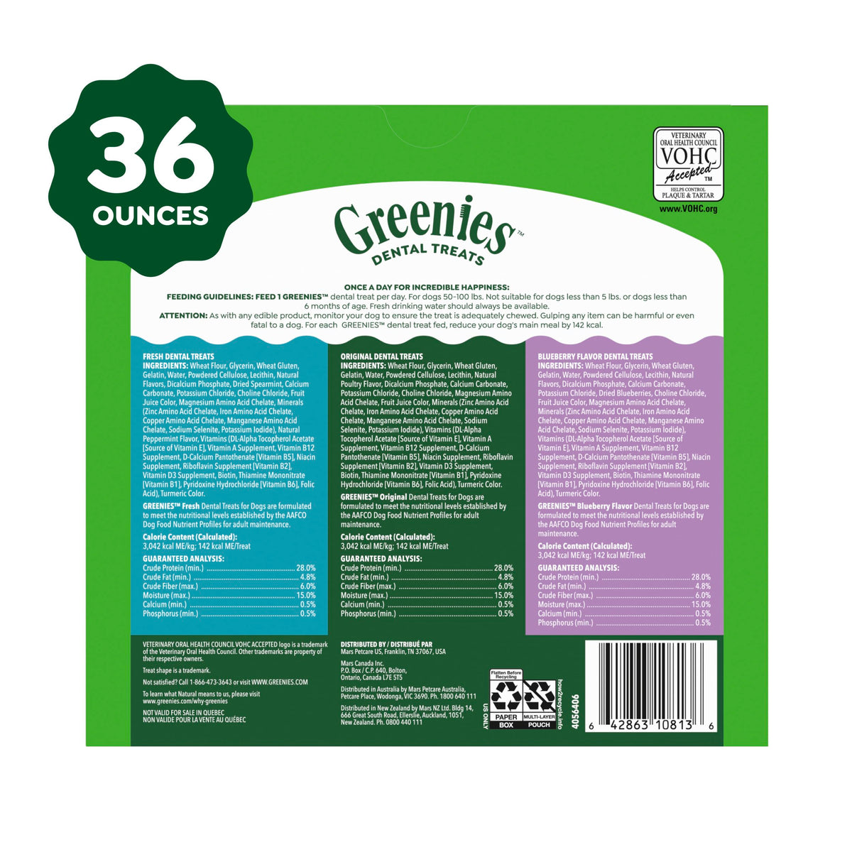 Large Dental Dog Treats 24 Count Q250