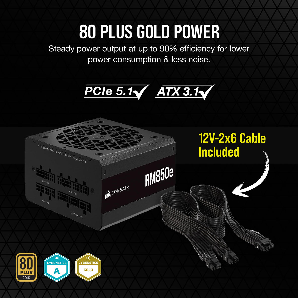 Fully Modular Low-Noise ATX 3.1 Power Supply M1349