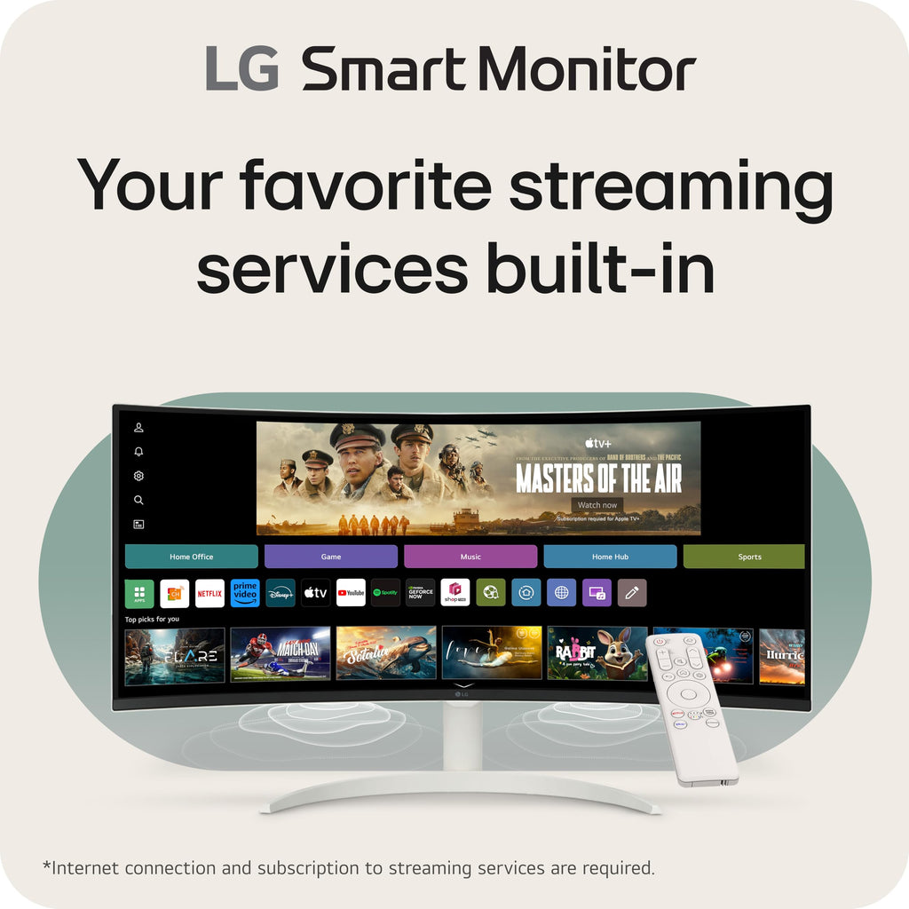 34-inch QHD Curved UltraWide Smart Monitor with Built-in Speaker J3714
