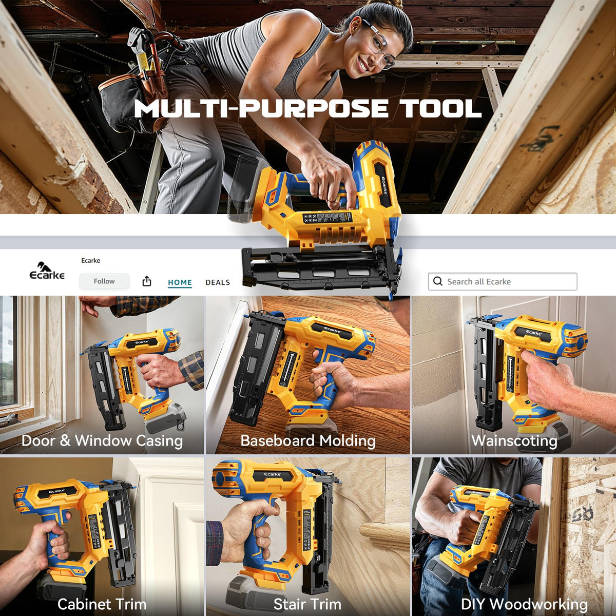 16 Gauge Cordless Straight Brad Nailer H8143