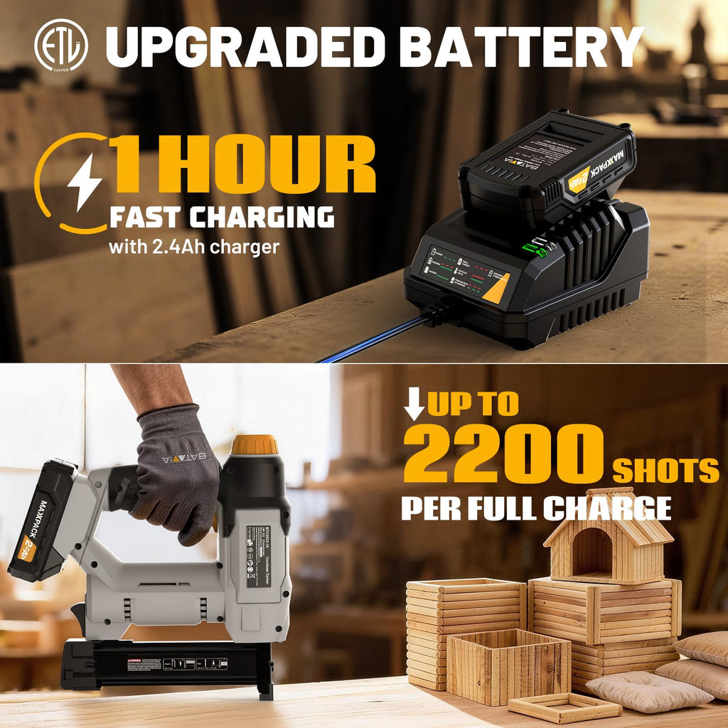20V Cordless 18GA 2-in-1 Brad Nailer & Stapler O835