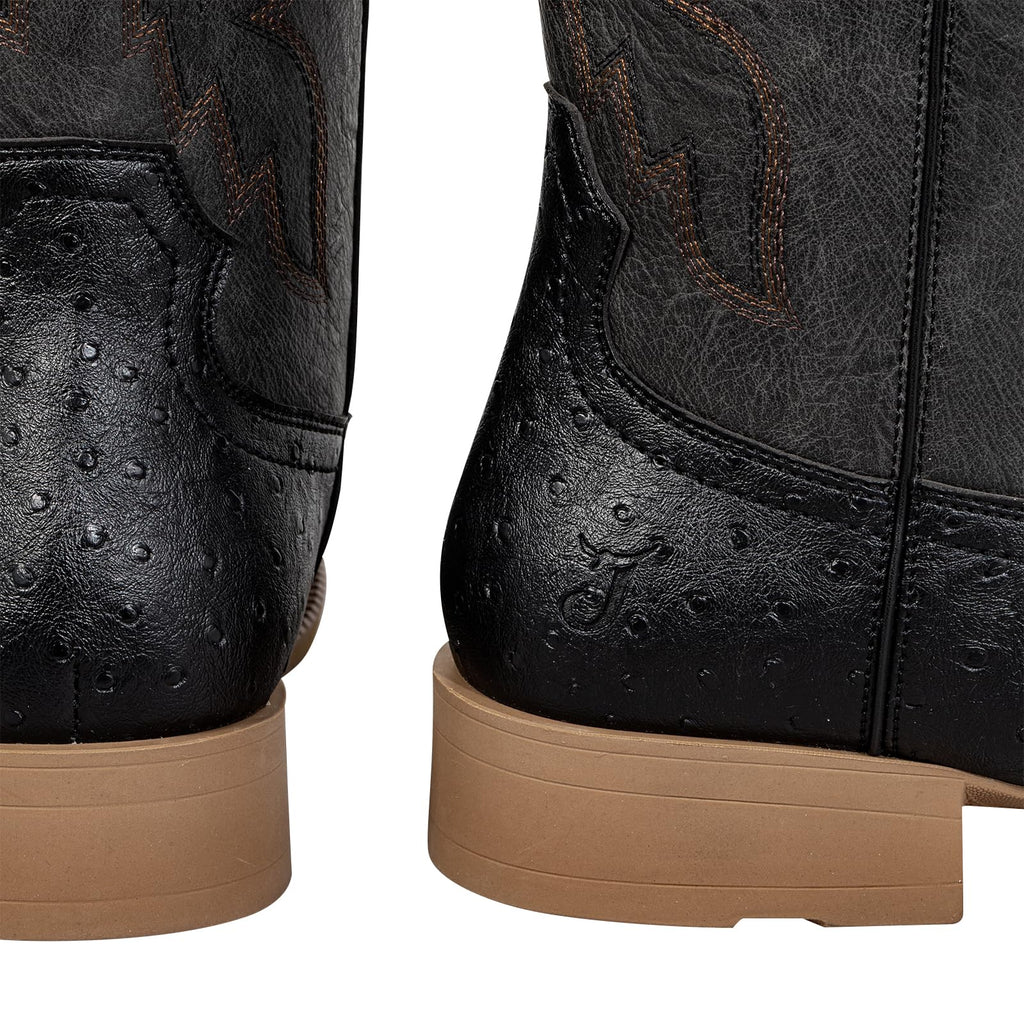 Mens Cowboy Boots Square Toe Wide Fit O649830