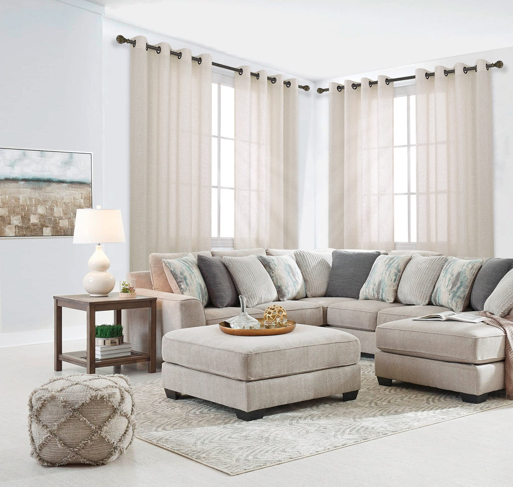 Beige Linen Curtains 2 Panels 84 Inches Long K379714