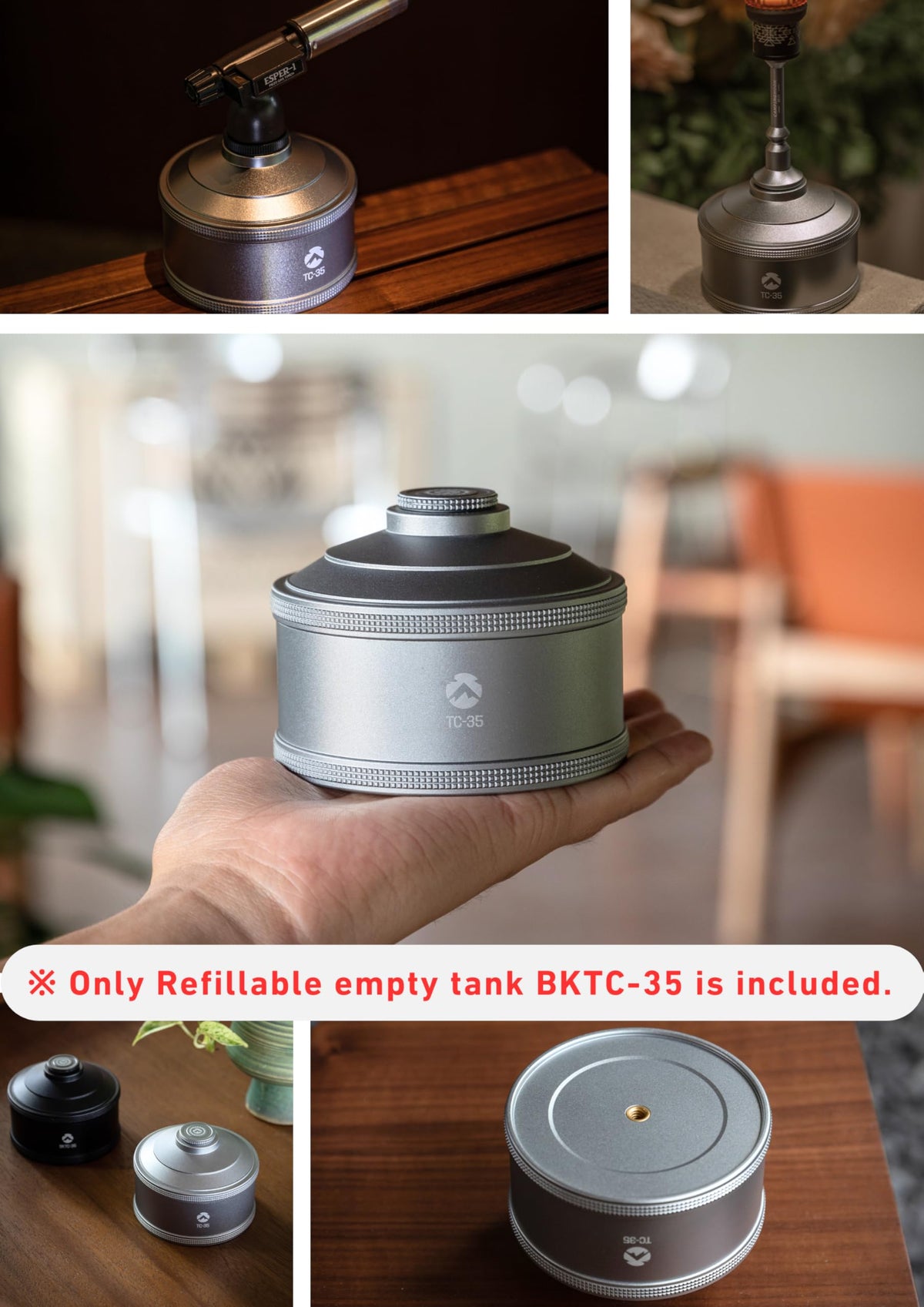 Empty Refillable Gas Canister 110g C734