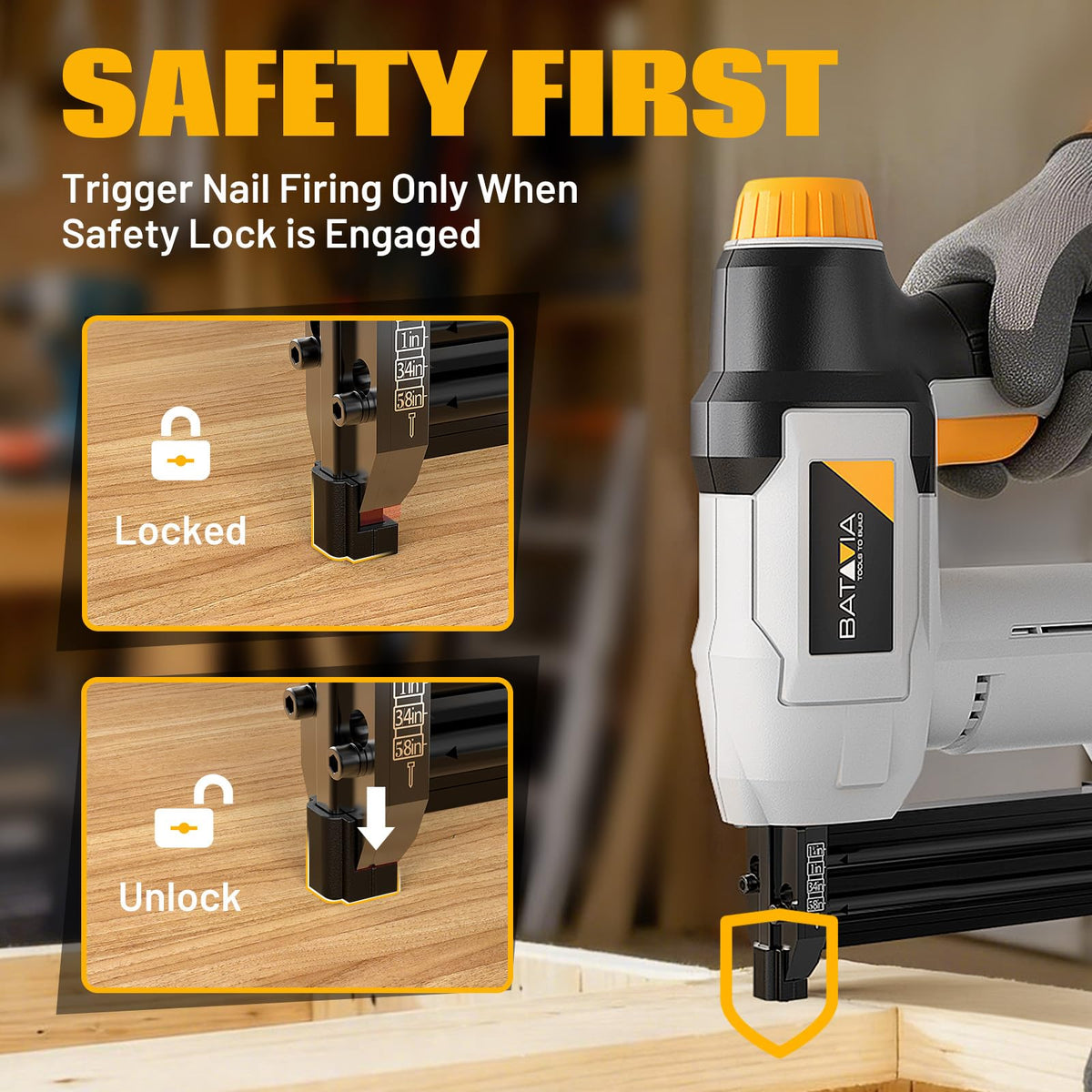 20V Cordless 18GA 2-in-1 Brad Nailer & Stapler O835