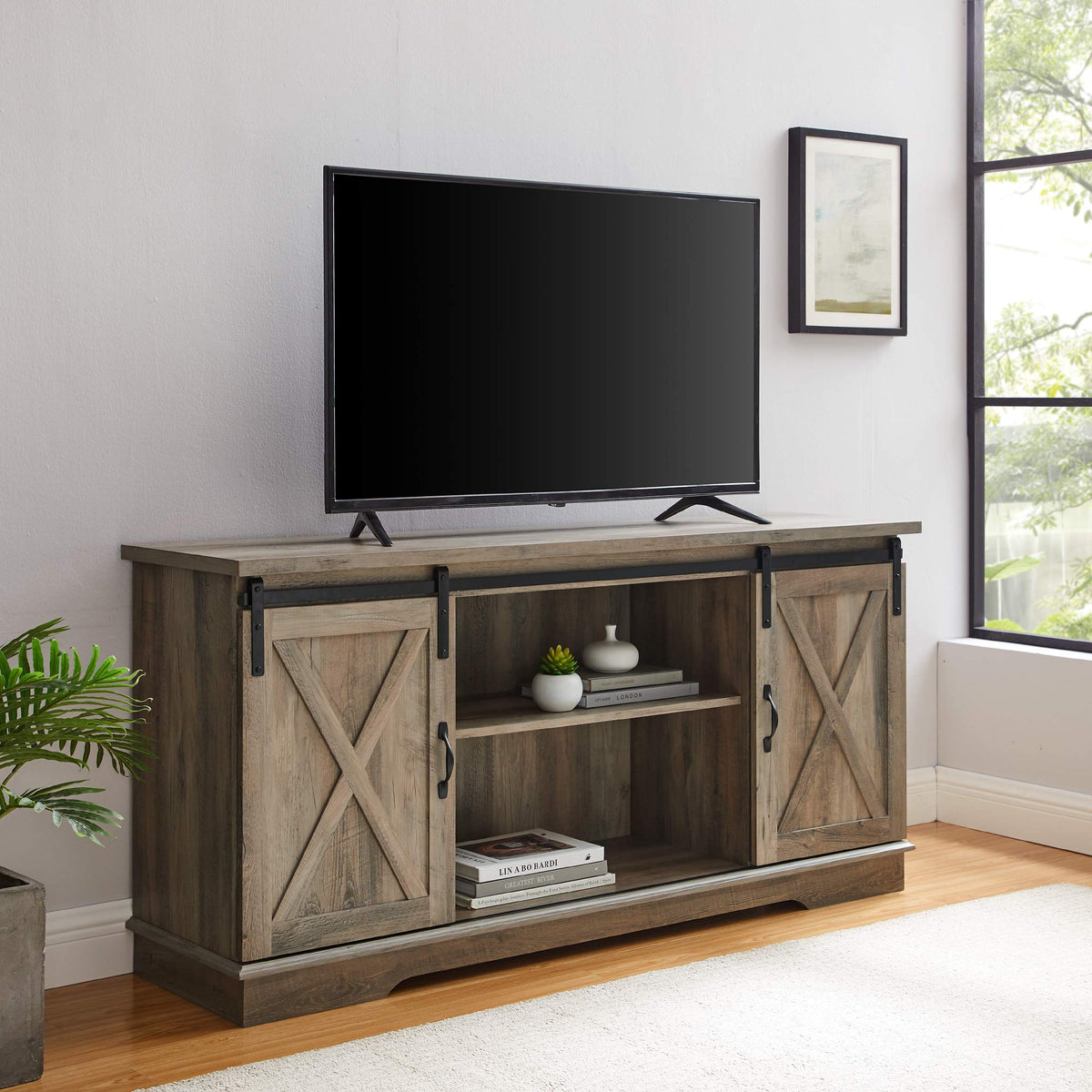 Grey Wash 58 Inch TV Stand U82735