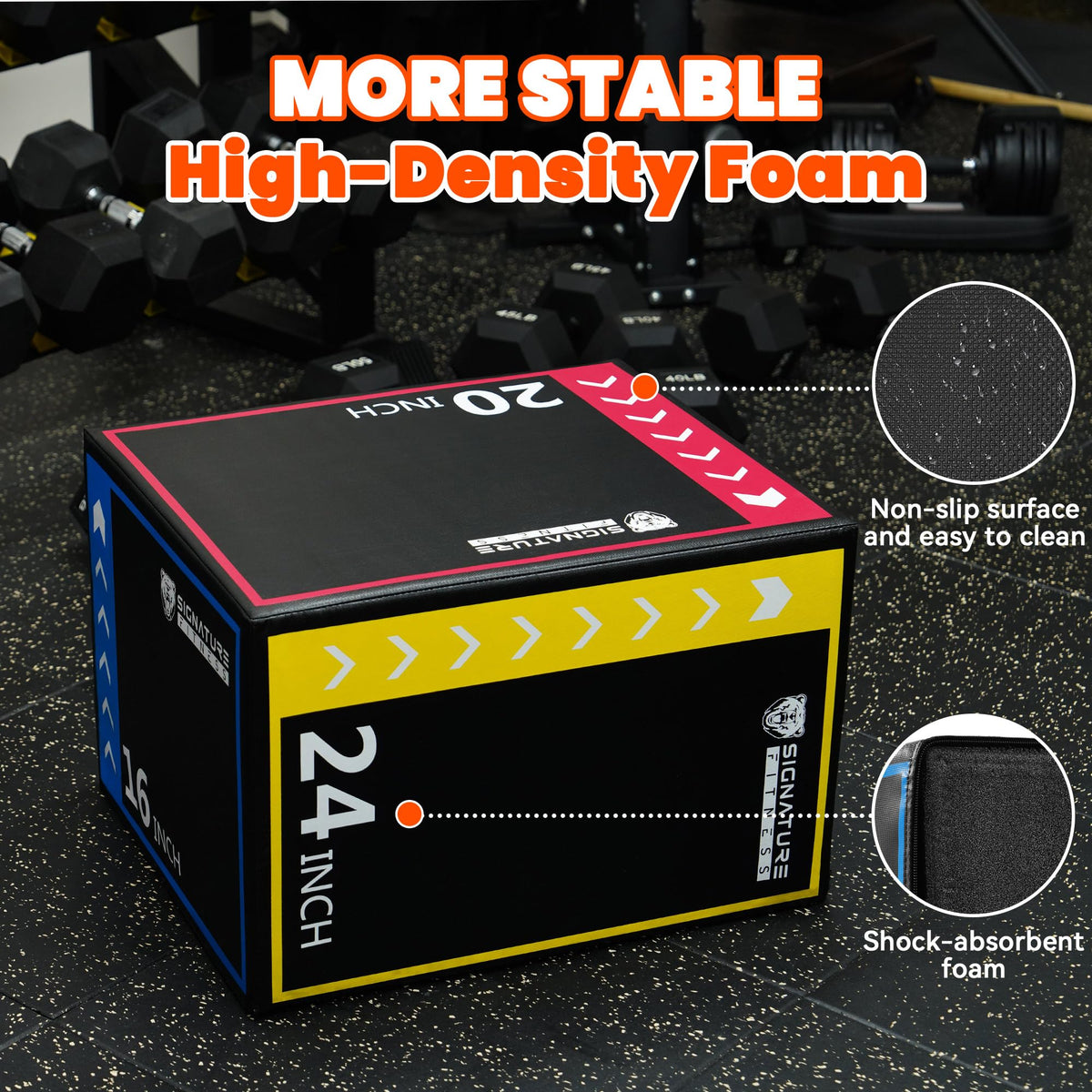 3-in-1 Foam Plyometric Jump Box N36846