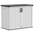White 26 Cu Ft Lockable Outdoor Storage Cabinet J94655