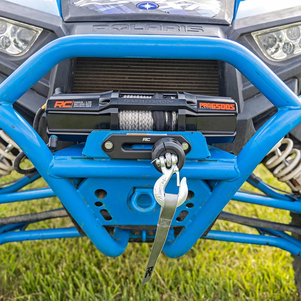 6500 LB Electric Winch with Synthetic Rope and Wireless Remote B59958