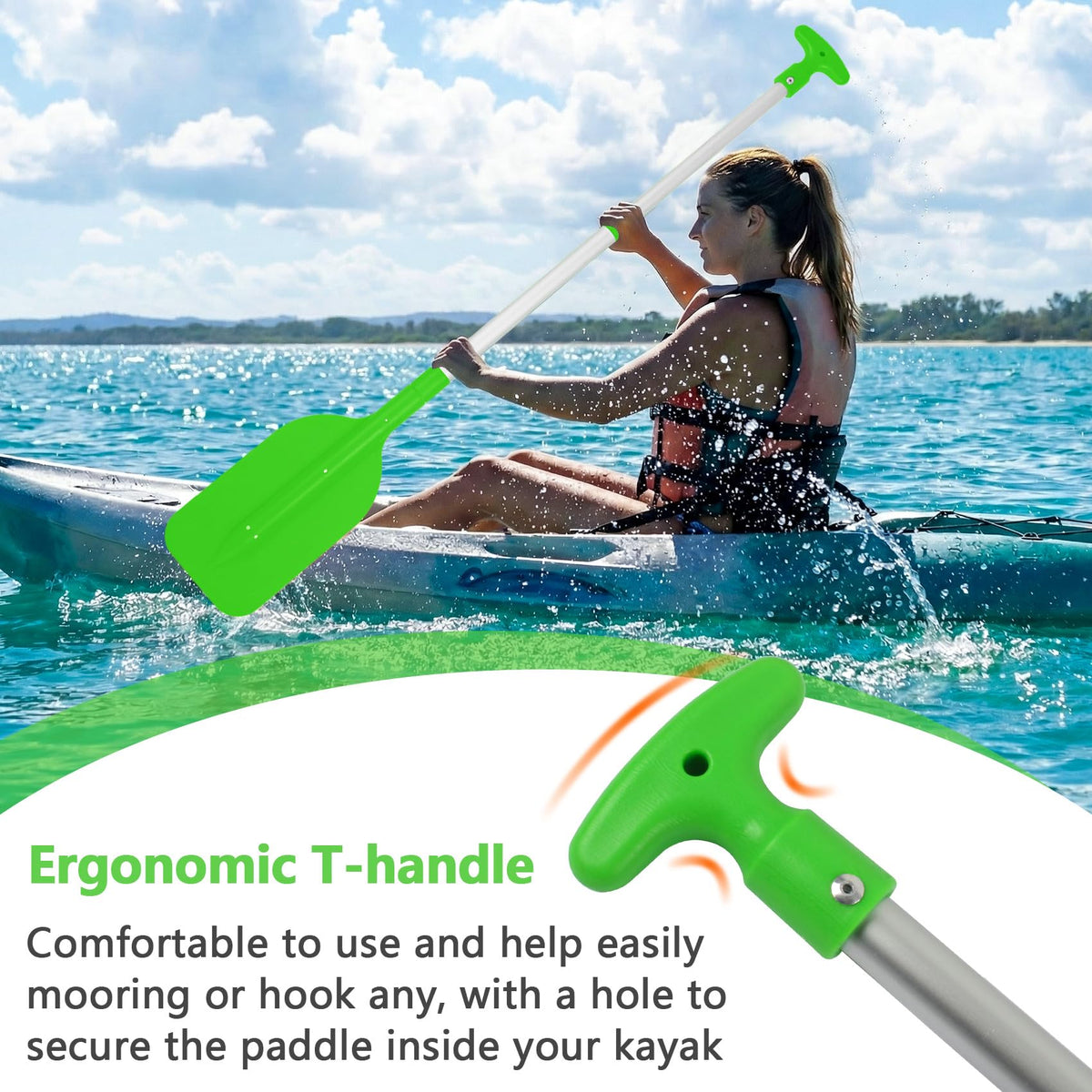 Telescoping Boat Paddle 2 Pack, 21"-43" Adjustable B5046
