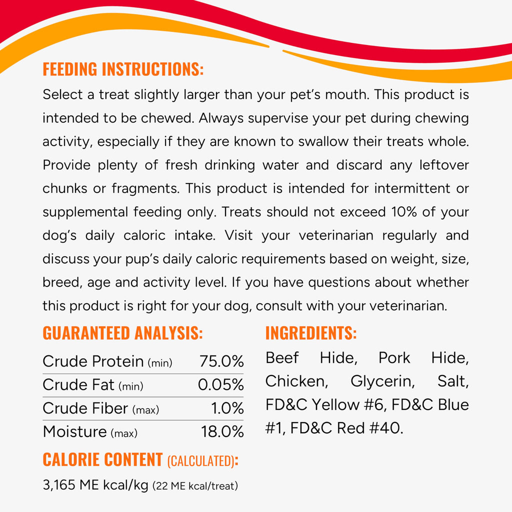 Long-Lasting Dog Treat with Real Protein, 70 Count E559