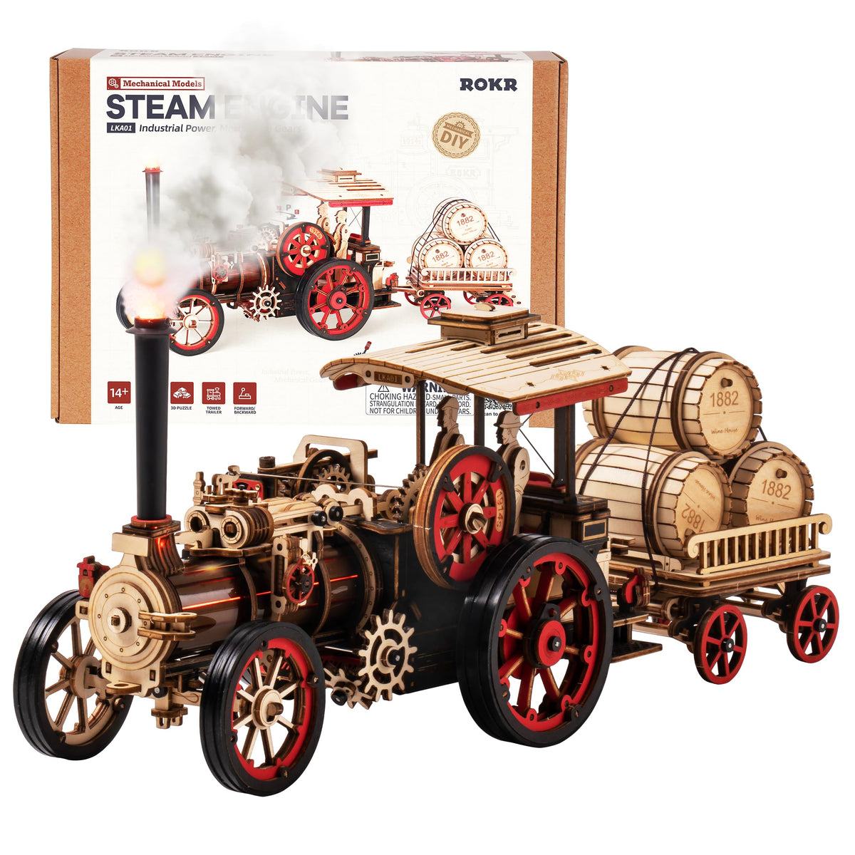 3D Puzzle 469pcs Wooden Mechanical Assembly Model Kit Y4993