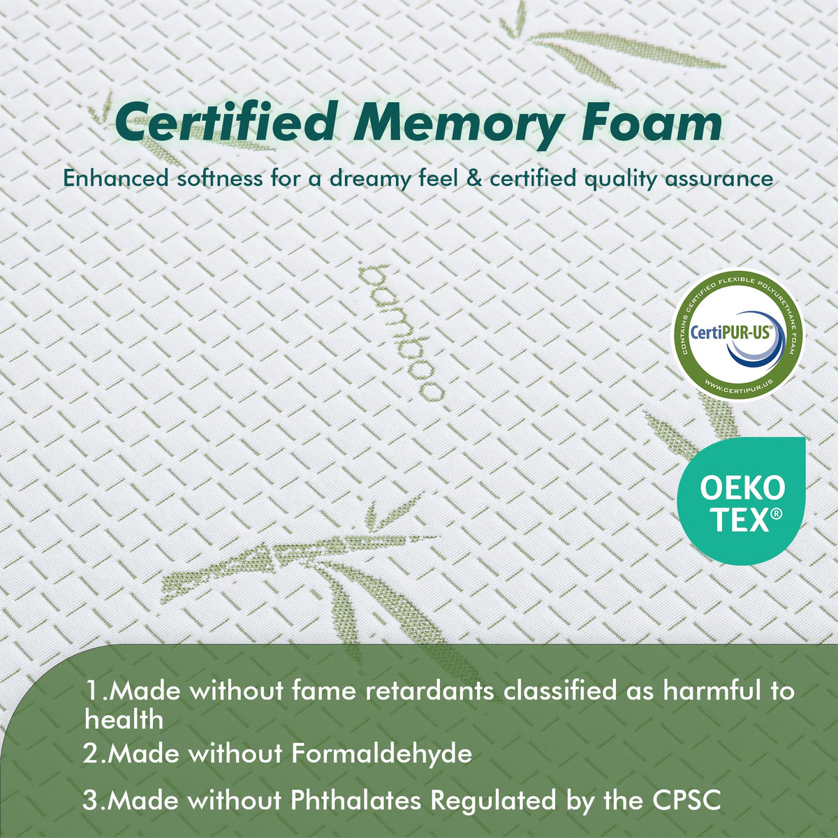 6 Inch Twin Gel Memory Foam Mattress J98021