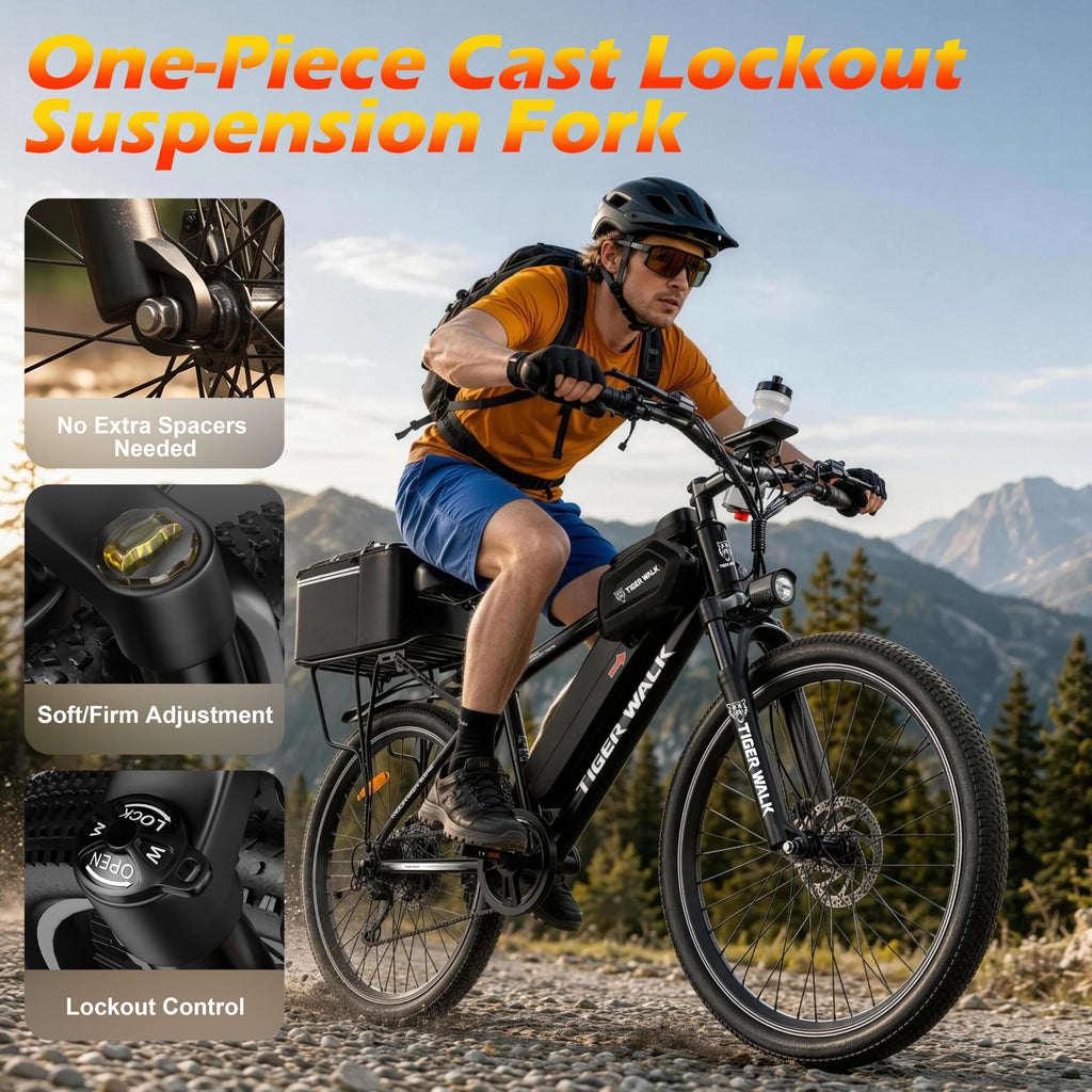 26" Electric Mountain Bike 48V 10Ah 7-Speed I407