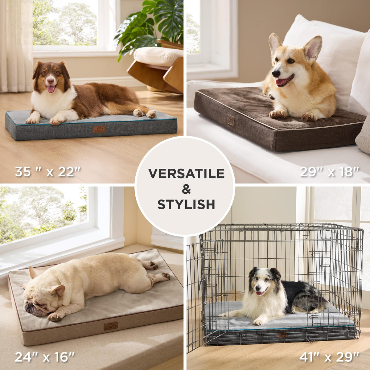 Memory Foam Dog Bed 35x22 O994
