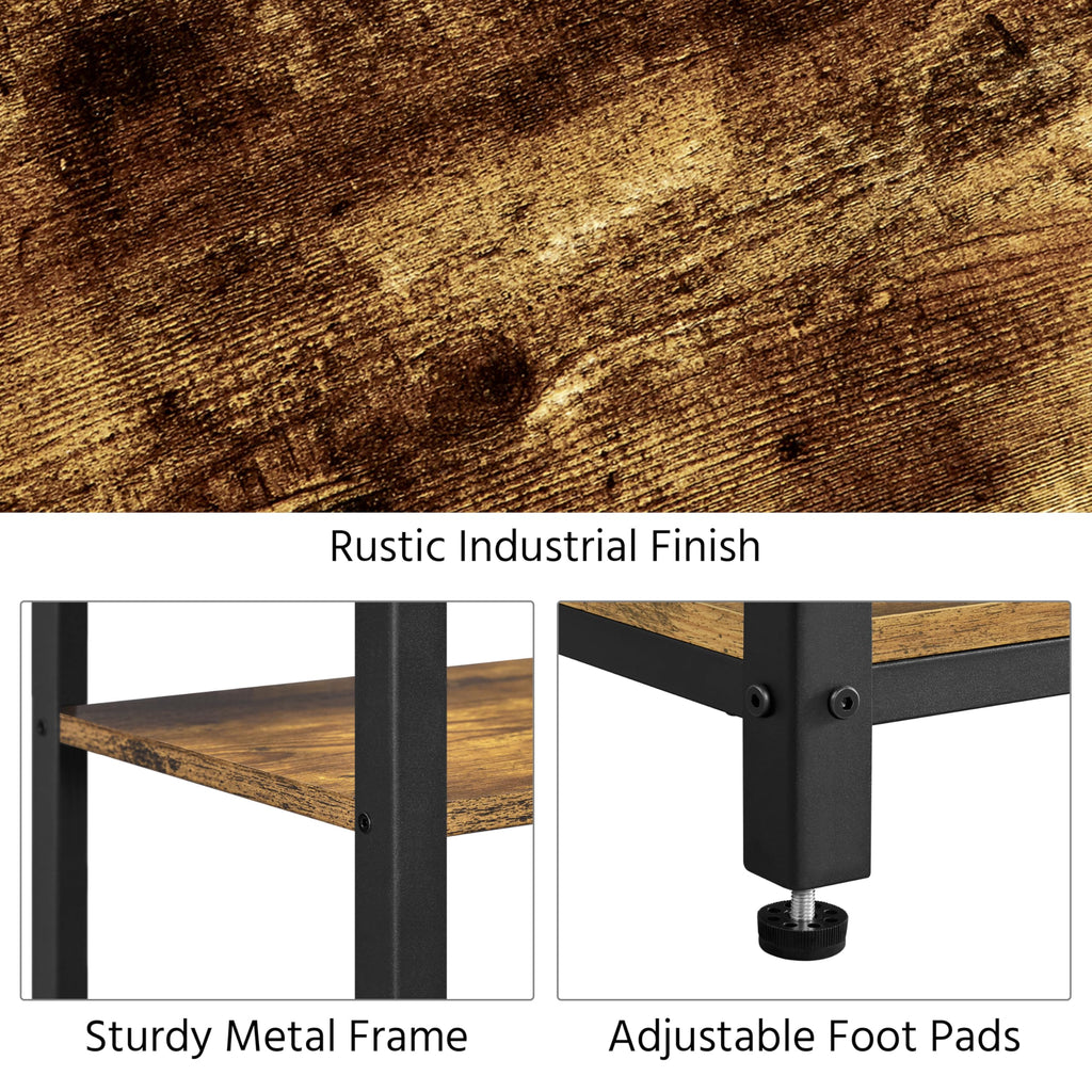 30 Inch 3-Tier Narrow Side Table R366