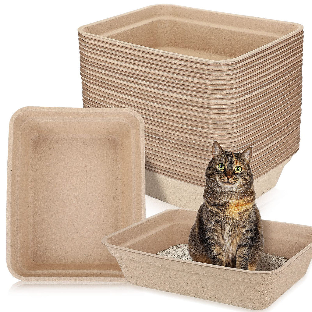 30 Pack Disposable Cat Litter Tray X560